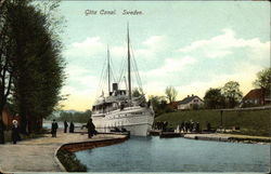 Gota Canal Sweden Postcard