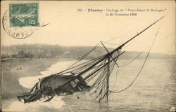 Fecamp - Naufrage du "Notre-Dame de Boulogne" France Postcard Postcard