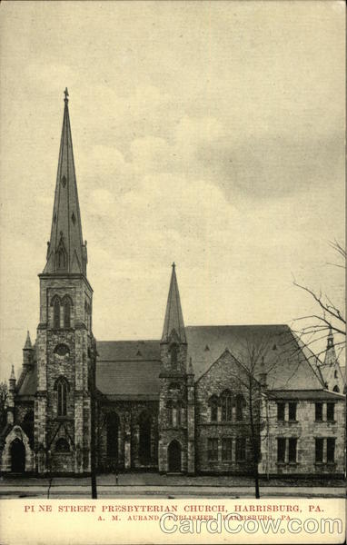 Pine Street Presbyterian Church Harrisburg, PA Postcard