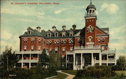 St. Vincent's Hospital Worcester, MA Postcard Postcard Postcard