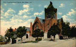 First Congregational Church Postcard