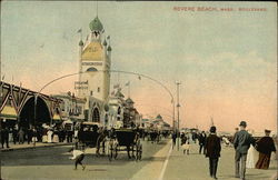 View of Beach Boulevard Postcard