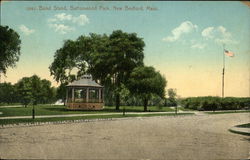 Band Stand, Buttonwood Park Postcard