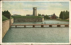 View of The Moat Fort Monroe, VA Postcard Postcard Postcard