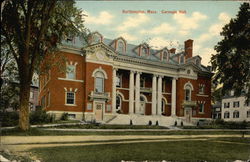 Carnegie Hall Northampton, MA Postcard Postcard Postcard