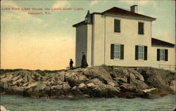 Lime Rock Light House Newport, RI Postcard Postcard Postcard