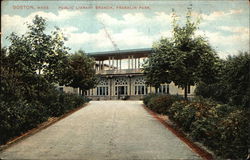 Public Library Branch, Franklin Park Boston, MA Postcard Postcard Postcard