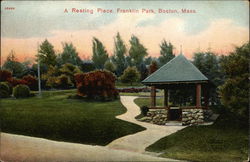 A Resting Place, Franklin Park Boston, MA Postcard Postcard Postcard