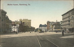 View of Market Square Harrisburg, PA Postcard Postcard Postcard