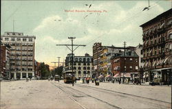 View of Market Square Harrisburg, PA Postcard Postcard Postcard