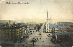 Market Square Harrisburg, PA Postcard Postcard Postcard