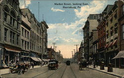 Market Street, Looking East Postcard