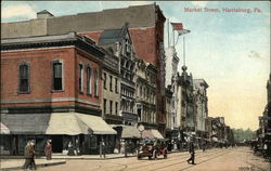 View of Market Street Postcard