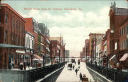 Market Street from the Subway Harrisburg, PA Postcard Postcard Postcard