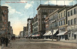 Market Street Harrisburg, PA Postcard Postcard Postcard