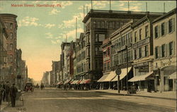 View of Market Street Postcard