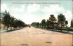 North Second Street, from Maclay Street Postcard