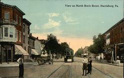 View on North Sixth Street Postcard