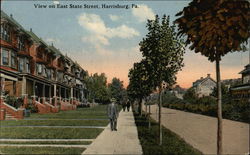 View on East State Street Harrisburg, PA Postcard Postcard Postcard