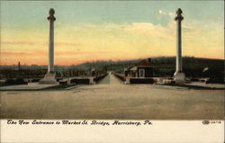 The New Entrance to Market St. Bridge Postcard