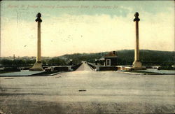 Market Street Bridge Crossing Susquehanna River Postcard