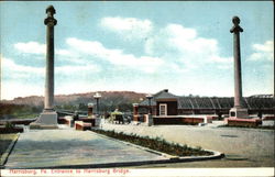 Entrance to Harrisburg Bridge Pennsylvania Postcard Postcard Postcard