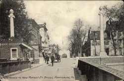 Entrance to New Market Street Bridge Postcard