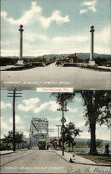 Approach to Market Street Bridge Harrisburg, PA Postcard Postcard Postcard