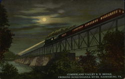 Cumberland Valley R.R. Bridge Harrisburg, PA Postcard Postcard Postcard