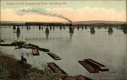 Bridge Over the Susquehanna River Postcard