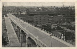 The New Mulberry Street Viaduct Harrisburg, PA Postcard Postcard Postcard