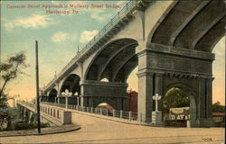 Cameron Street Approach to Mulberry Street Bridge Postcard