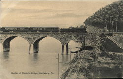 Section of Rockville Bridge Harrisburg, PA Postcard Postcard Postcard