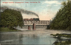 Bridges Crossing at Condoguinet Creek Harrisburg, PA Postcard Postcard Postcard