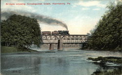 Bridges Crossing Conodogulnet Creek Postcard