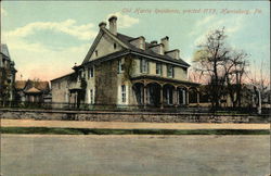 Old Harris Residence, Erected 1775 Postcard