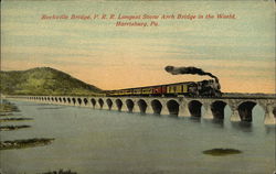 Rockville Bridge, P.R.R. Harrisburg, PA Postcard Postcard Postcard