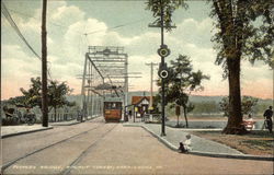 Peoples Bridge, Walnut Street Postcard