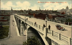 Mulberry Street Bridge Harrisburg, PA Postcard Postcard Postcard