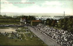 At the Games, Island Park Postcard