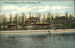 A View In Reservoir Park Harrisburg, PA Postcard Postcard Postcard