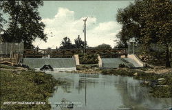 Dam of Paxtang Lake in Paxtang Park Harrisburg, PA Postcard Postcard Postcard