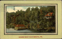 Scene Near Harrisburg Postcard