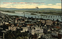 Taken from Stand Pipe Ahowing Susquehanna River Harrisburg, PA Postcard Postcard Postcard