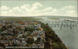 Panorama Looking South Harrisburg, PA Postcard Postcard Postcard