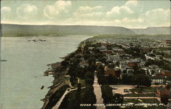 River Front Looking West Harrisburg, PA Postcard Postcard Postcard