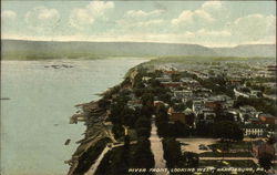 River Front, Looking West Harrisburg, PA Postcard Postcard Postcard