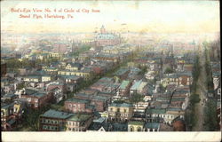 Circle of City from Stand Pipe Postcard