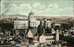 Birdseye View of Harrisburg Postcard