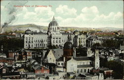 Birdseye View of City Harrisburg, PA Postcard Postcard Postcard